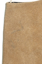 Vintage Suede Snap Button Circle Skirt (1970s)
