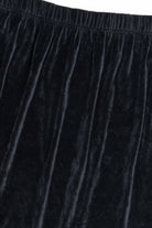 Vintage Crushed Velvet Elastic Waist Skirt (1990s)