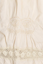 Vintage Lauren Hancock Floral Knit Lace Embroidered Skirt (1990s)