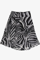 Vintage Y2K East 5th Zebra Swirl Print Skirt (2000s)