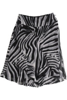 Vintage Y2K East 5th Zebra Swirl Print Skirt (2000s)
