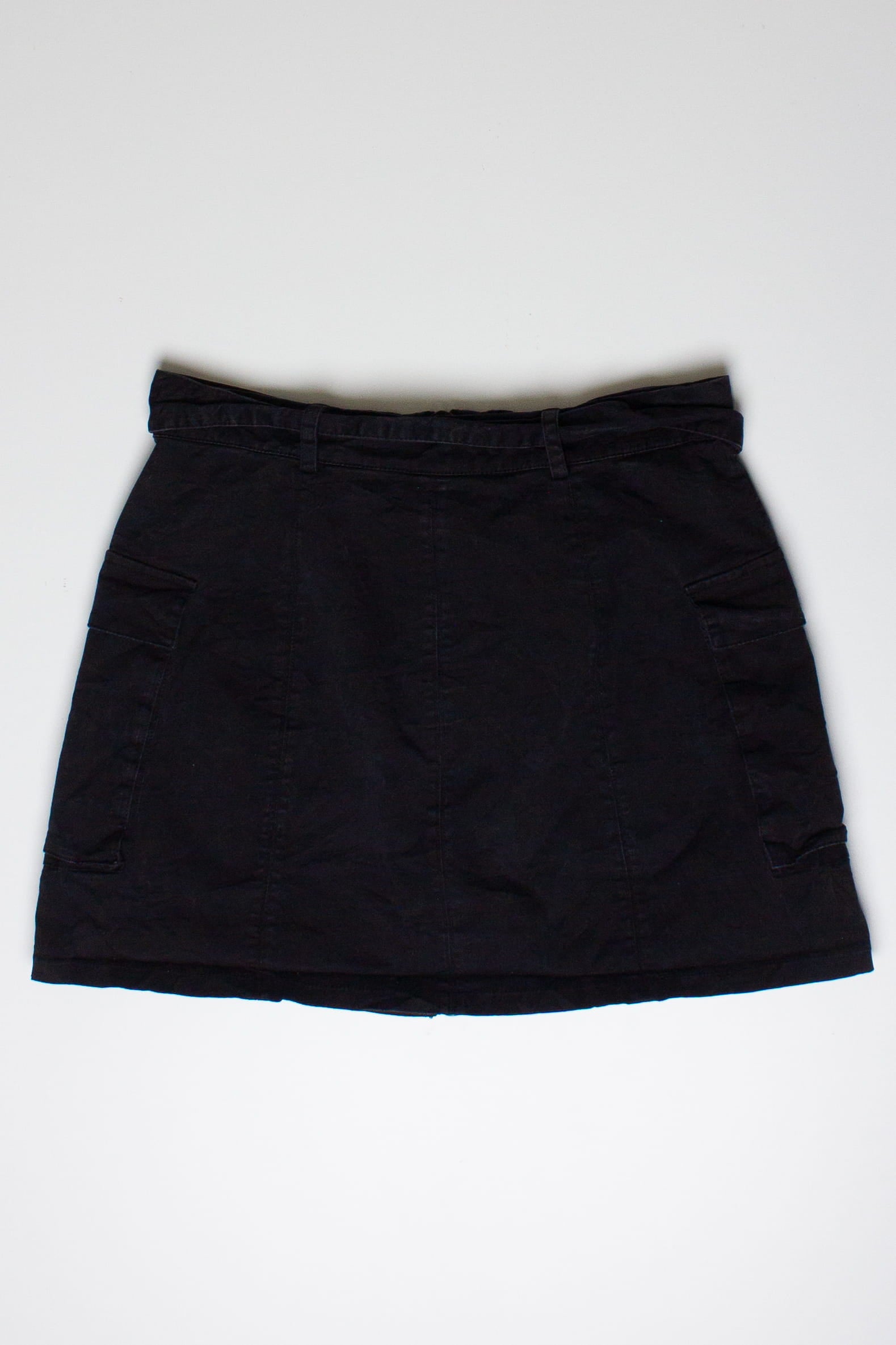 Black Tech Cargo Mini Skirt (2010s)