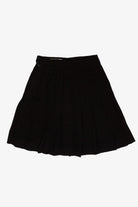 Vintage Black Wool Pleated Skirt (1990s)