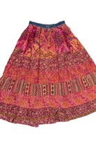 Vintage Denim Waist Button Down Maxi Skirt (1990s)