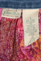 Vintage Denim Waist Button Down Maxi Skirt (1990s)