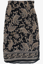 Vintage Paisley M Collection Side Slits Maxi Skirt (1990s)