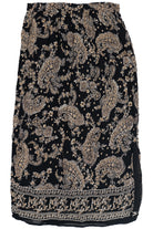 Vintage Paisley M Collection Side Slits Maxi Skirt (1990s)