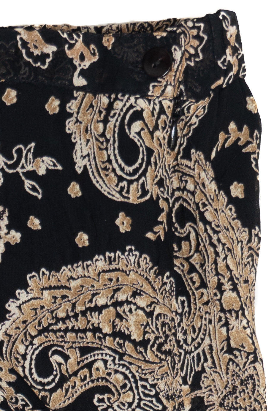Vintage Paisley M Collection Side Slits Maxi Skirt (1990s)