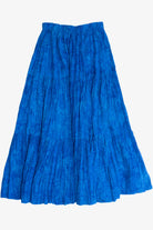 Blue Tie Dye Elastic Waist Maxi Skirt (2000s)