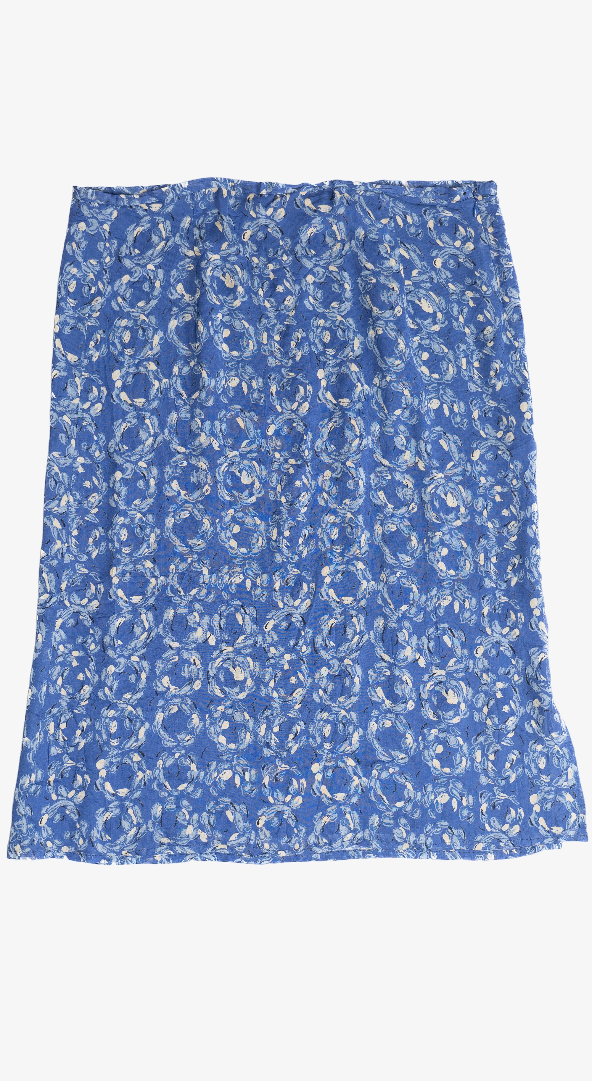 Vintage Zashi Lined Midi Skirt (2000s)