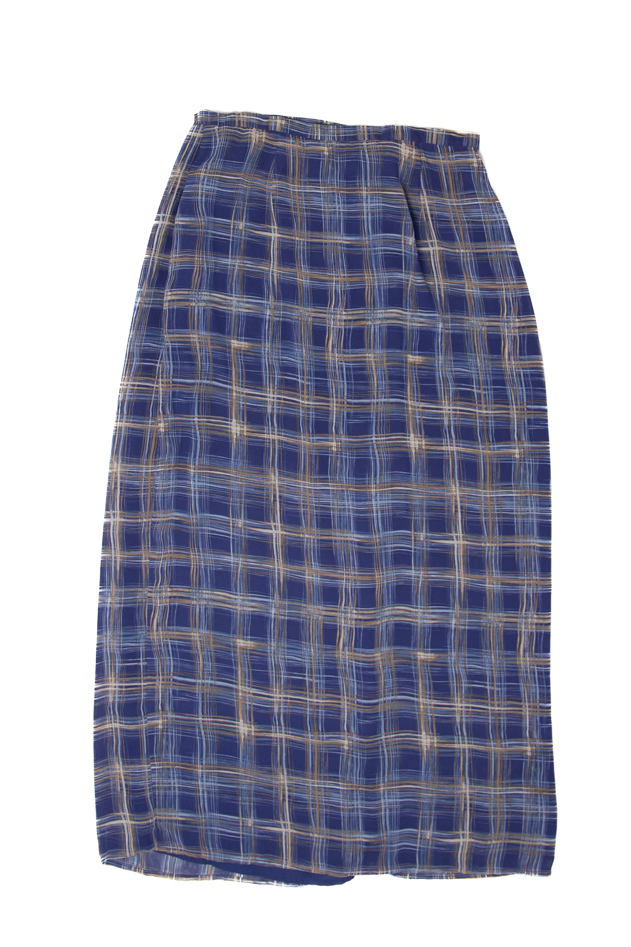Vintage Casual Corner Plaid Maxi Skirt (1990s)