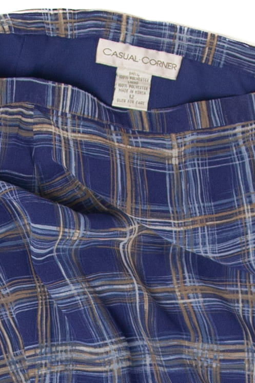 Vintage Casual Corner Plaid Maxi Skirt (1990s)