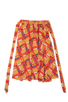 Recycled Orange Tease Tie Skirt