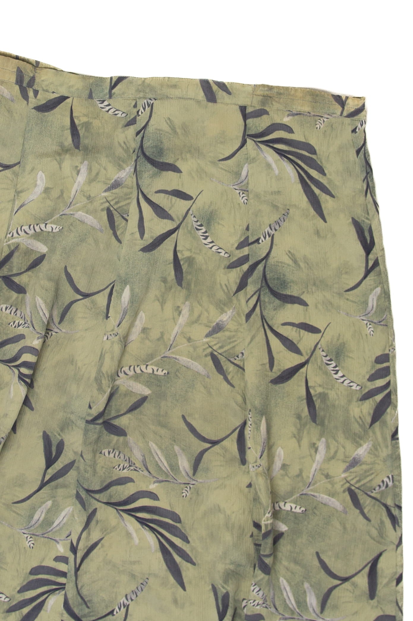 Recycled Green Floral Skirt
