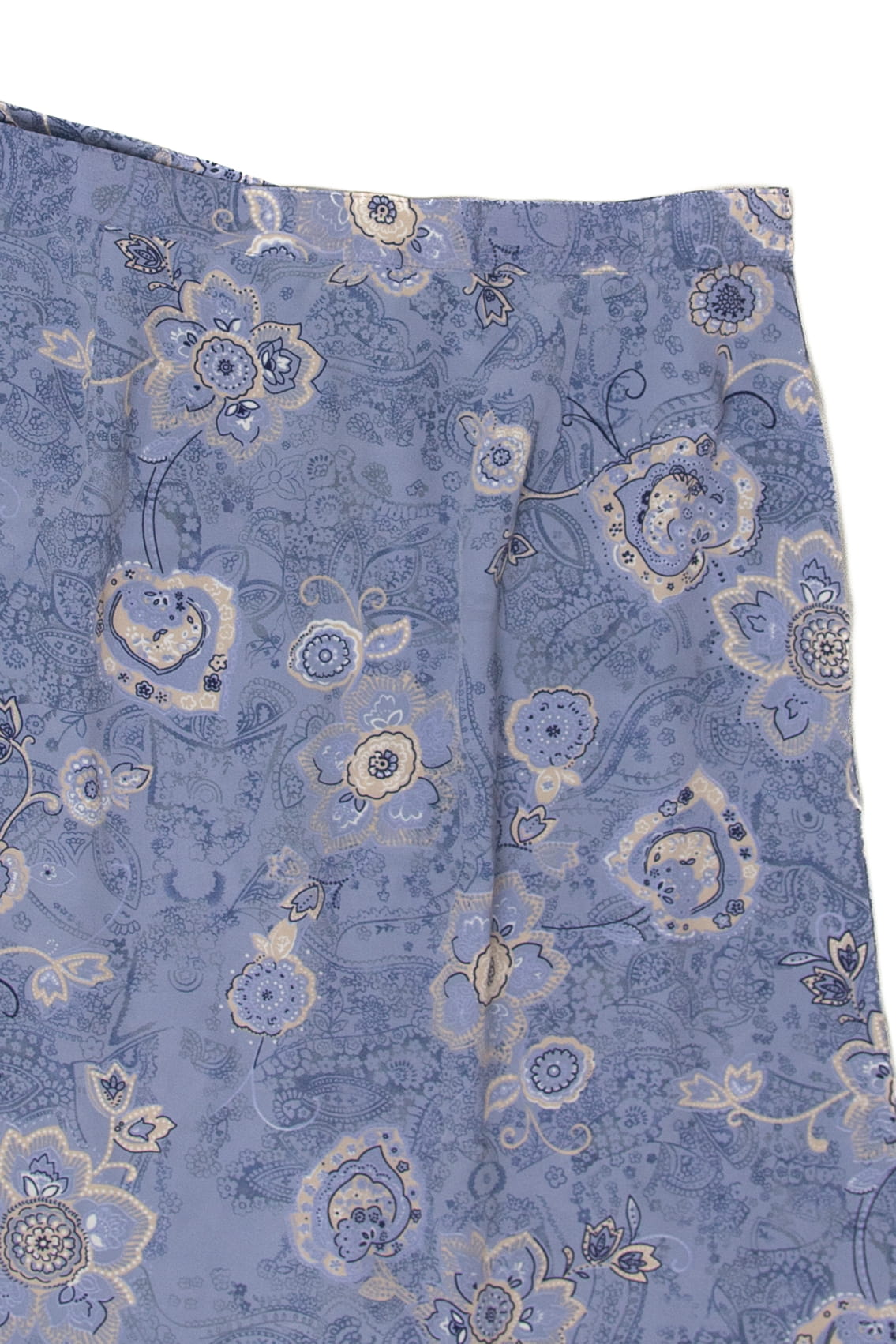 Vintage Blue Floral Skirt (1990s)