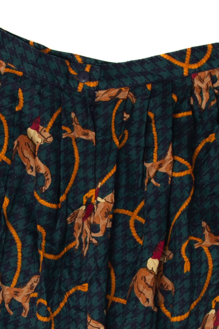 Vintage Charter Club Horse Rider Skirt (1990s)