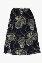 Vintage Button Up Side Maxi Skirt