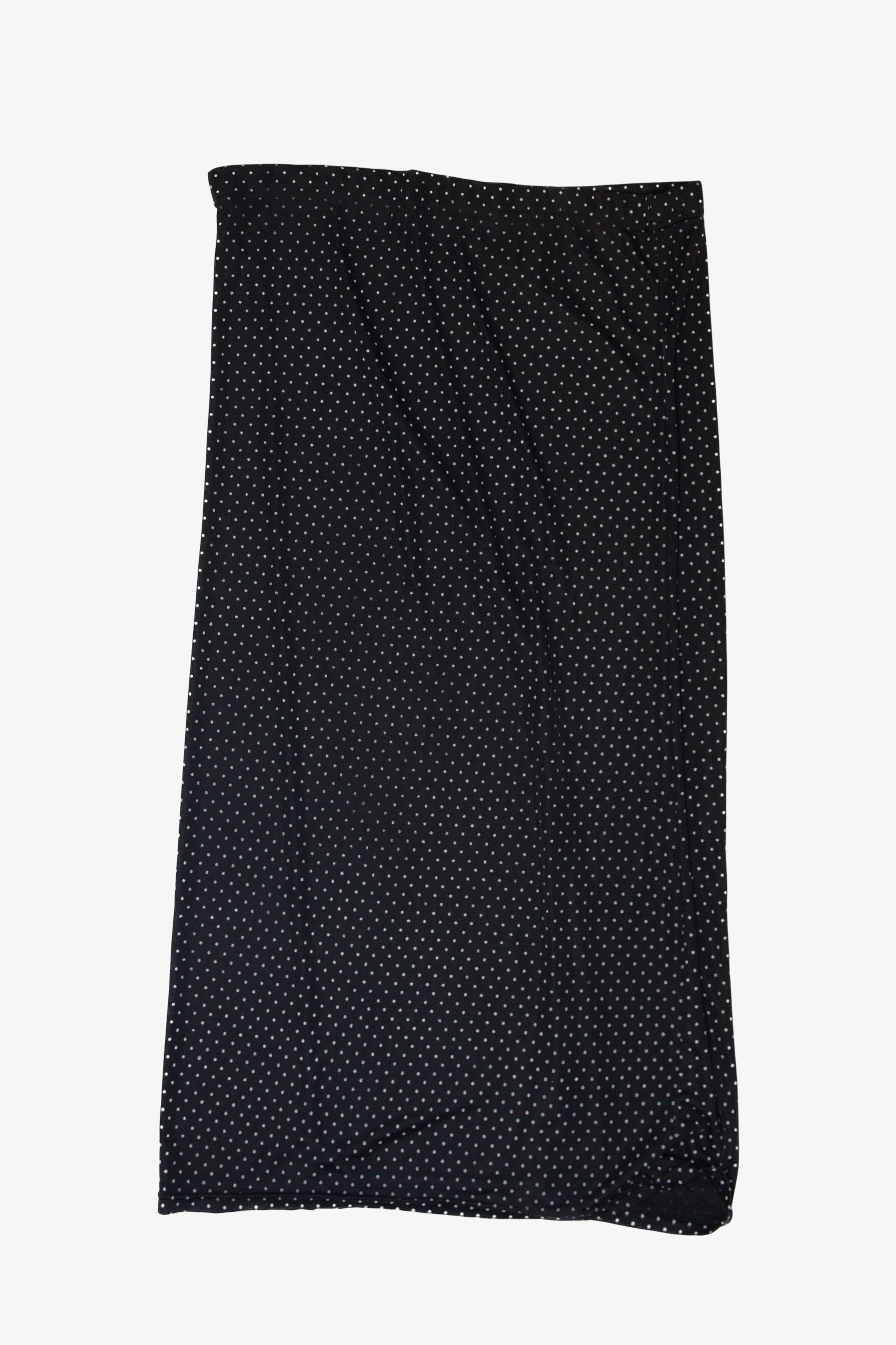 Vintage Black Dotted Skirt (1990s)