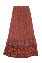Vintage Fringe Button Up Maxi Skirt (1990s)