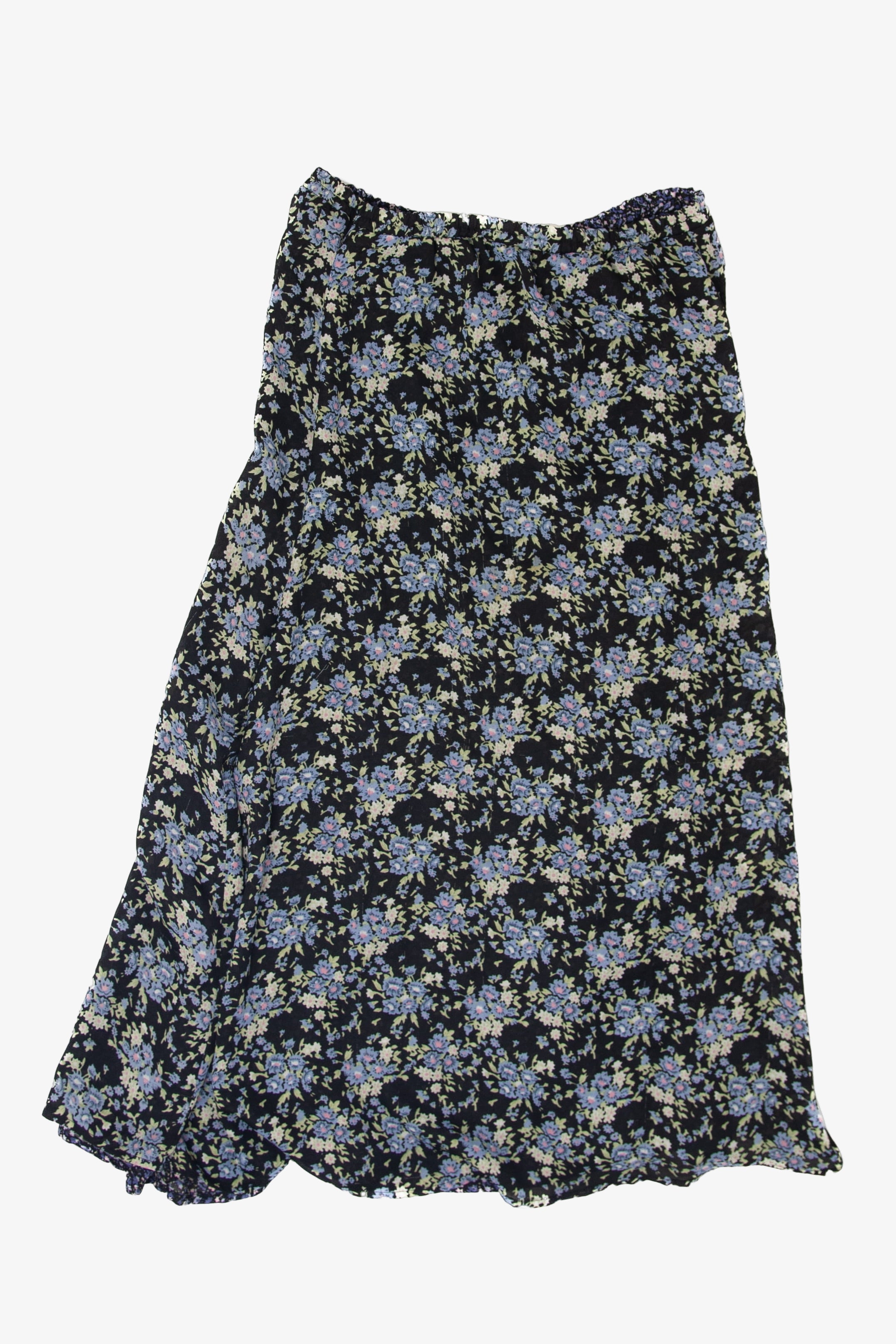Vintage Floral Maxi Skirt (1990s)