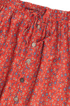 Floral Button Detail Maxi Skirt