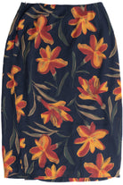 Vintage Chaus Hibiscus Floral Maxi Skirt (1990s)