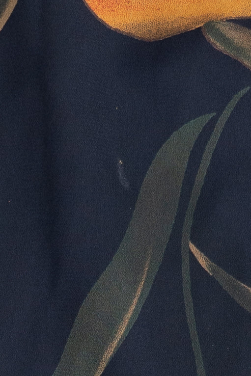 Vintage Chaus Hibiscus Floral Maxi Skirt (1990s)