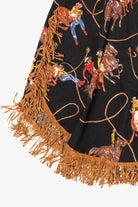 Vintage Cowboy Pattern Circle 7 Skirt (1990s)