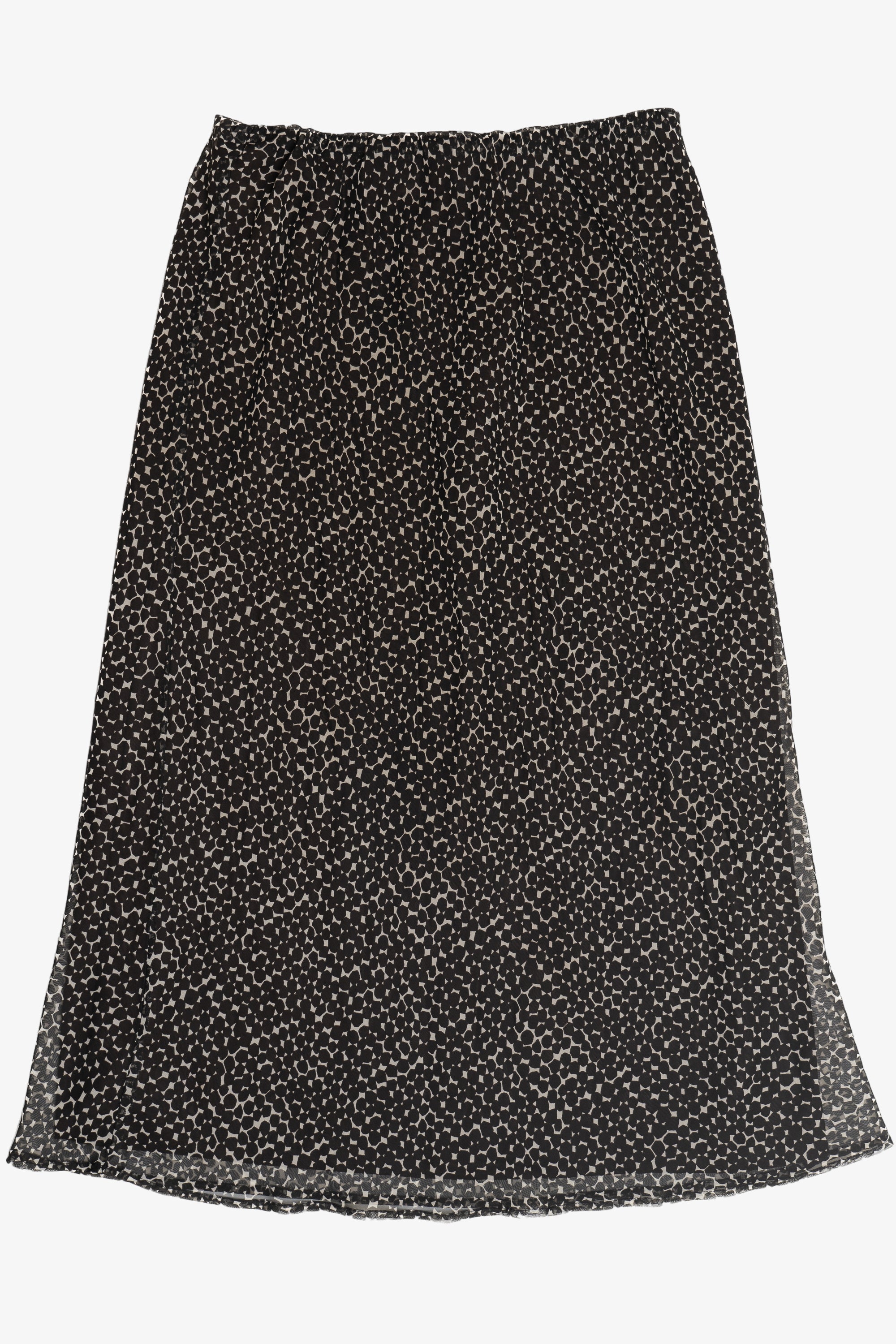 Vintage Cato Woman Lined Elastic Waist Maxi Skirt (2000s)