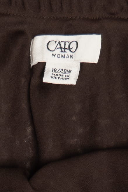 Vintage Cato Woman Lined Elastic Waist Maxi Skirt (2000s)
