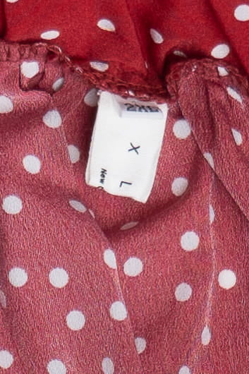 Exlura Polka Dot Elastic Waist Skirt