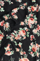 Derek Heart Roses Elastic Waist Maxi Skirt