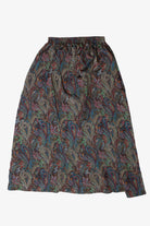 Vintage Paisley Russell Street Skirt (1990s)