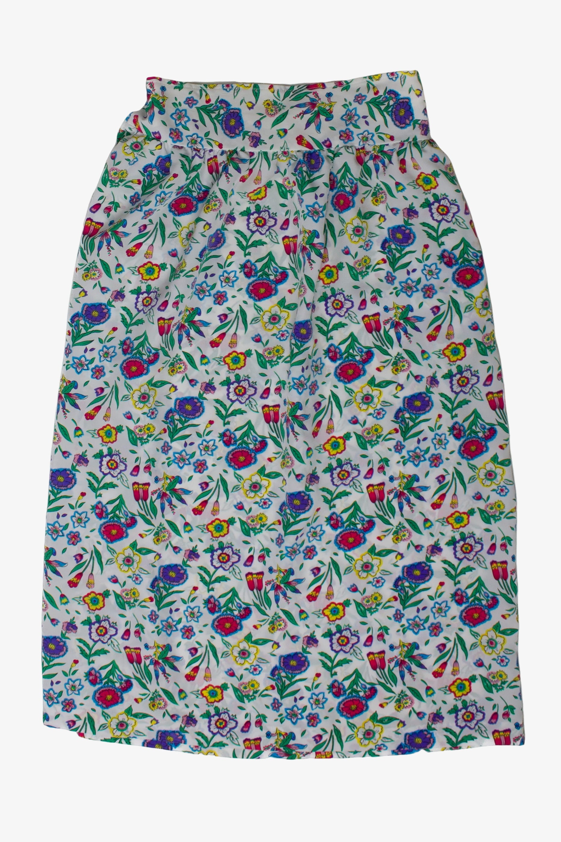 Vintage White Floral Skirt (2000s)