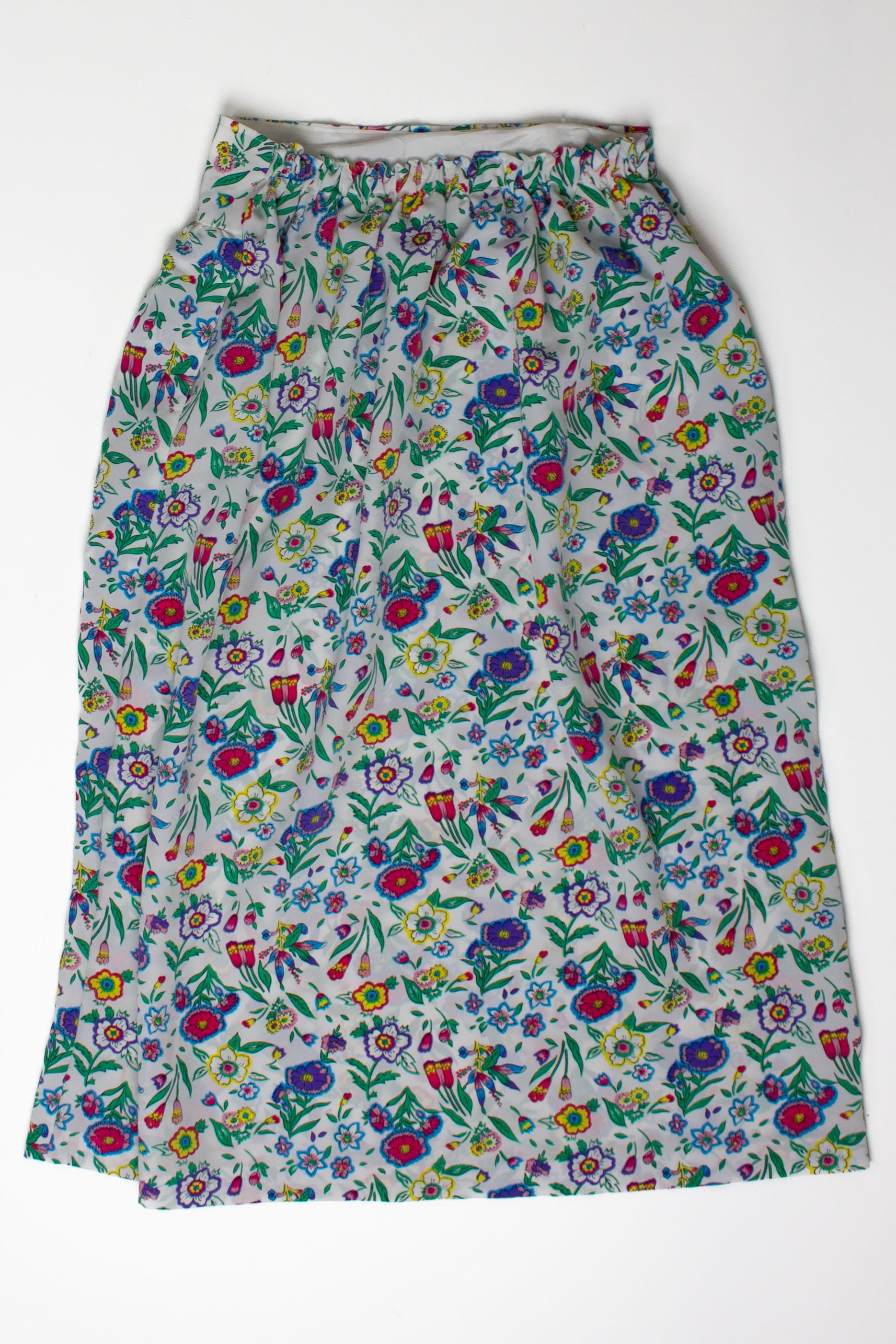 Vintage White Floral Skirt (2000s)