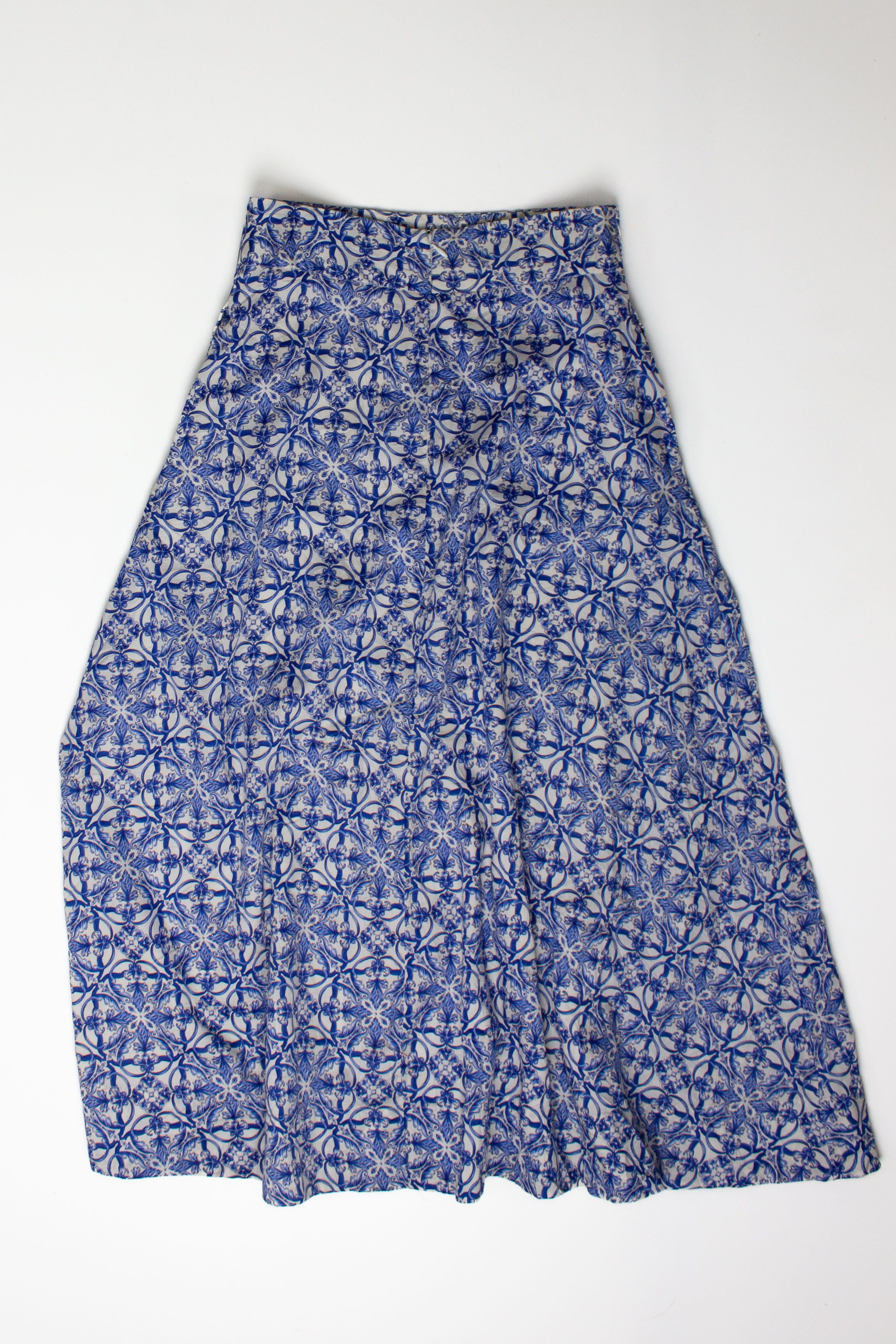 MNG Blue Floral Maxi Skirt (2020s)