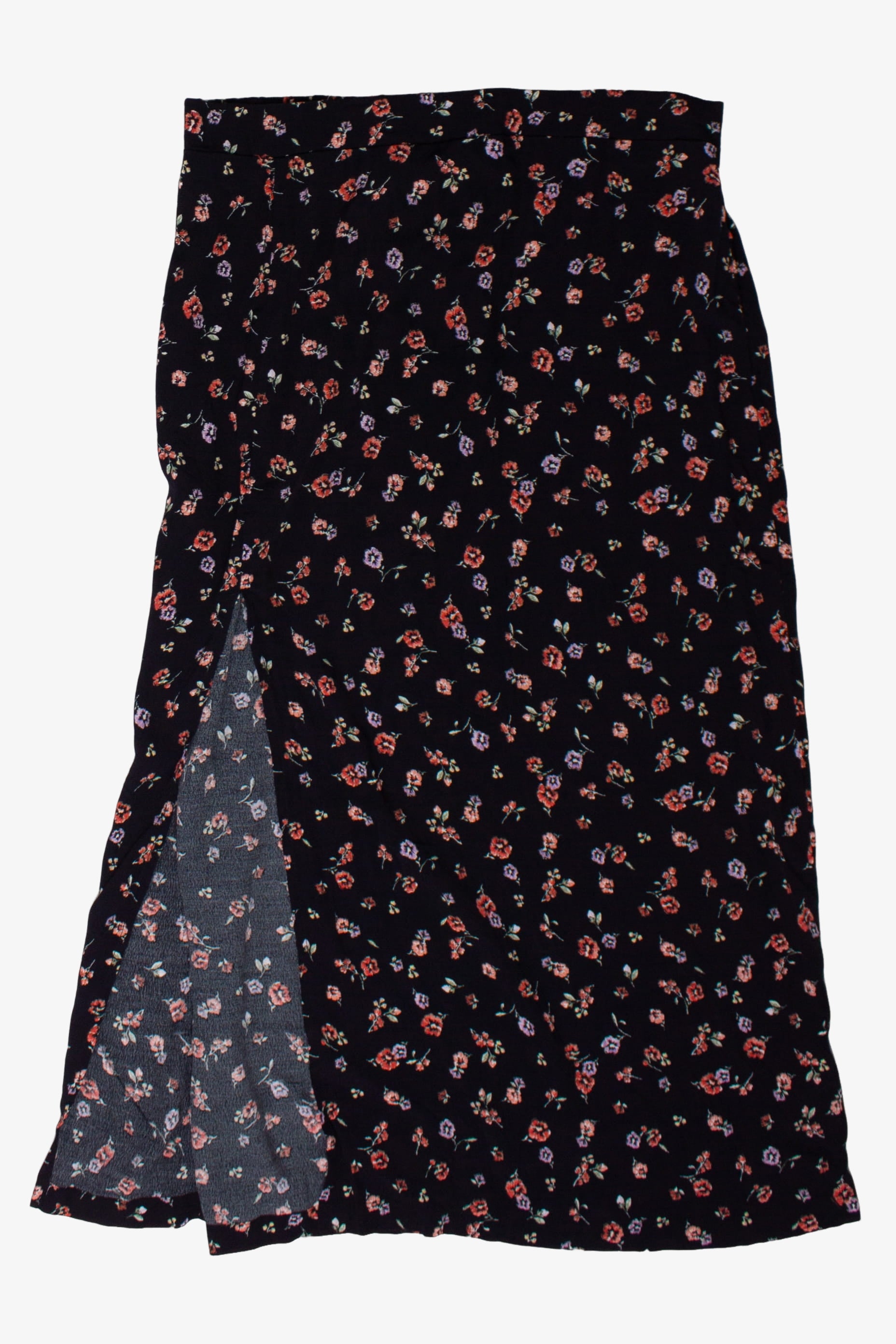 Stitch & Pine Leg Slit Floral Skirt (2020s)