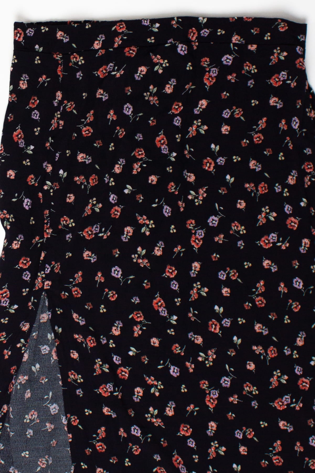 Stitch & Pine Leg Slit Floral Skirt (2020s)