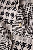 Vintage Button Up Patchwork Pattern Skirt (1990s)