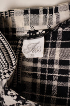 Vintage Button Up Patchwork Pattern Skirt (1990s)