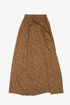 Vintage Brown Floral Maxi Skirt (1990s)