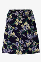 Vintage Navy Floral Skirt (1990s)