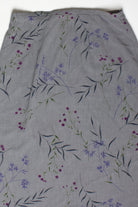 Vintage Gray Floral Skirt (1990s)