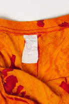 Vintage Orange Floral Skirt (1980s)