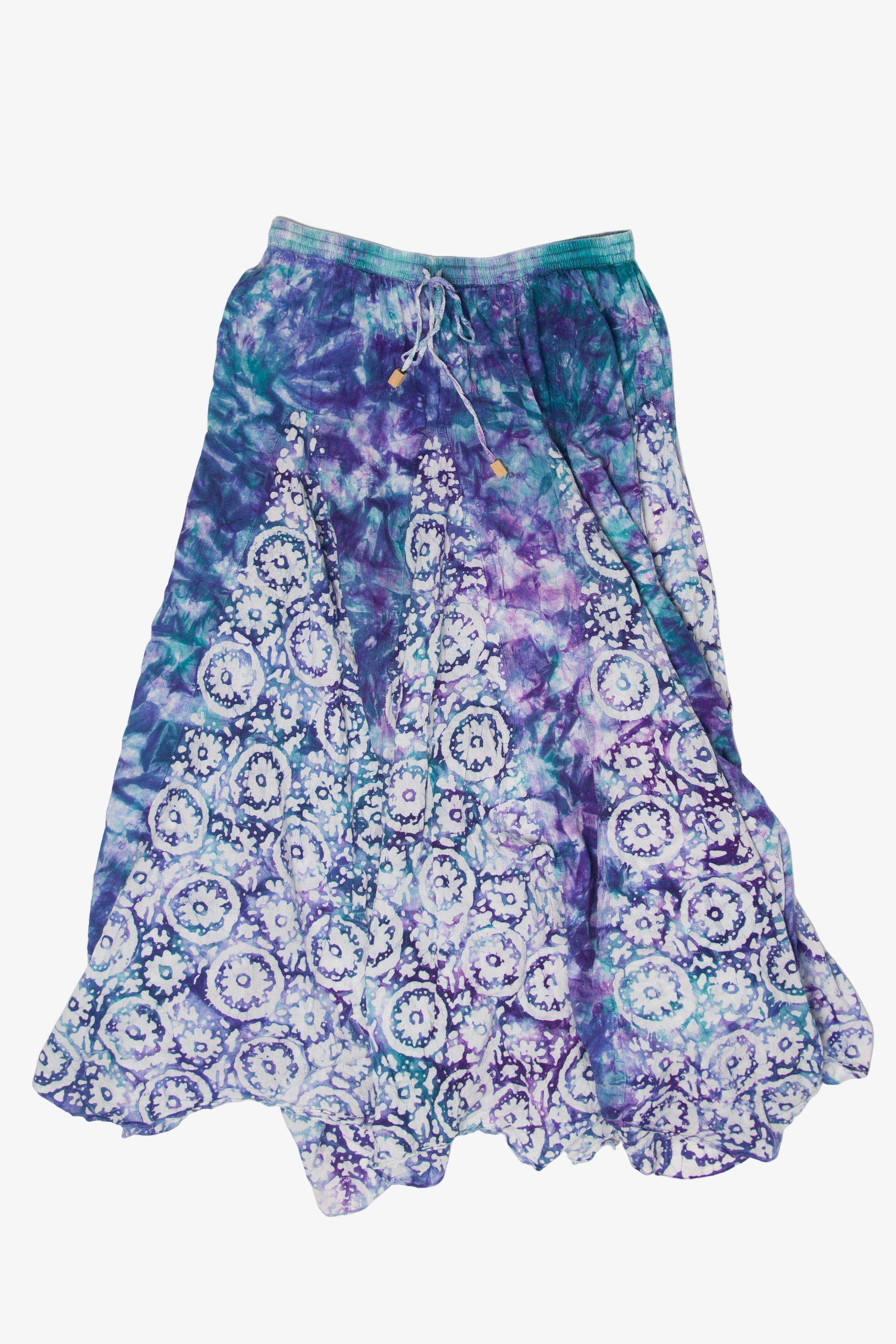 Vintage Blue Sky Tie Dye Skirt (2000s)