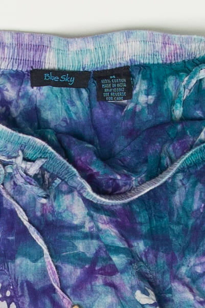 Vintage Blue Sky Tie Dye Skirt (2000s)