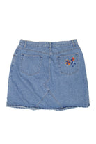 Vintage Embroidered Denim Skirt (1990s)