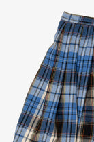 Vintage Blue Plaid Skirt (1990s)