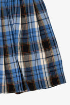Vintage Blue Plaid Skirt (1990s)