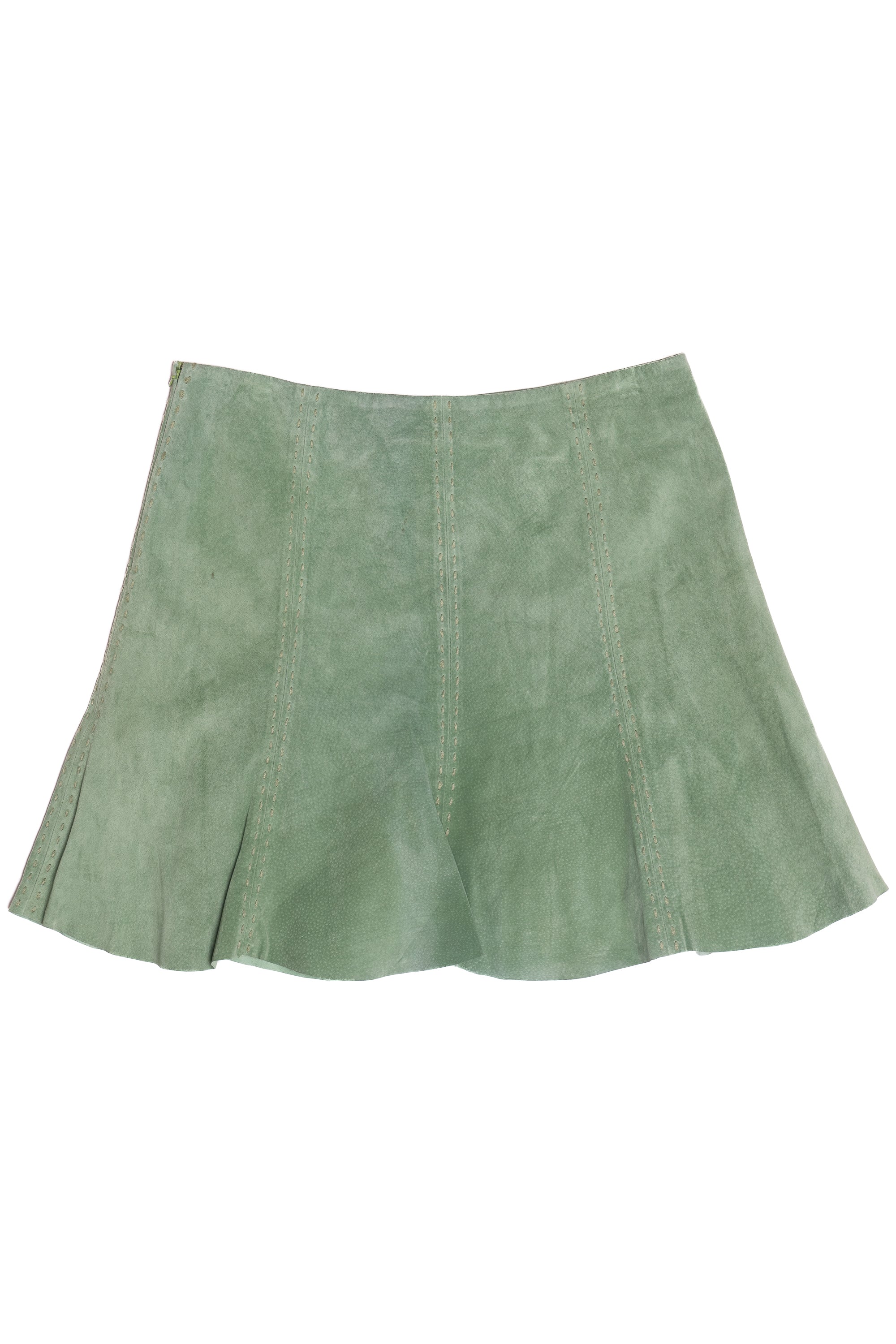 Vintage Thalian Extract Suede Mini Skirt (2000s)